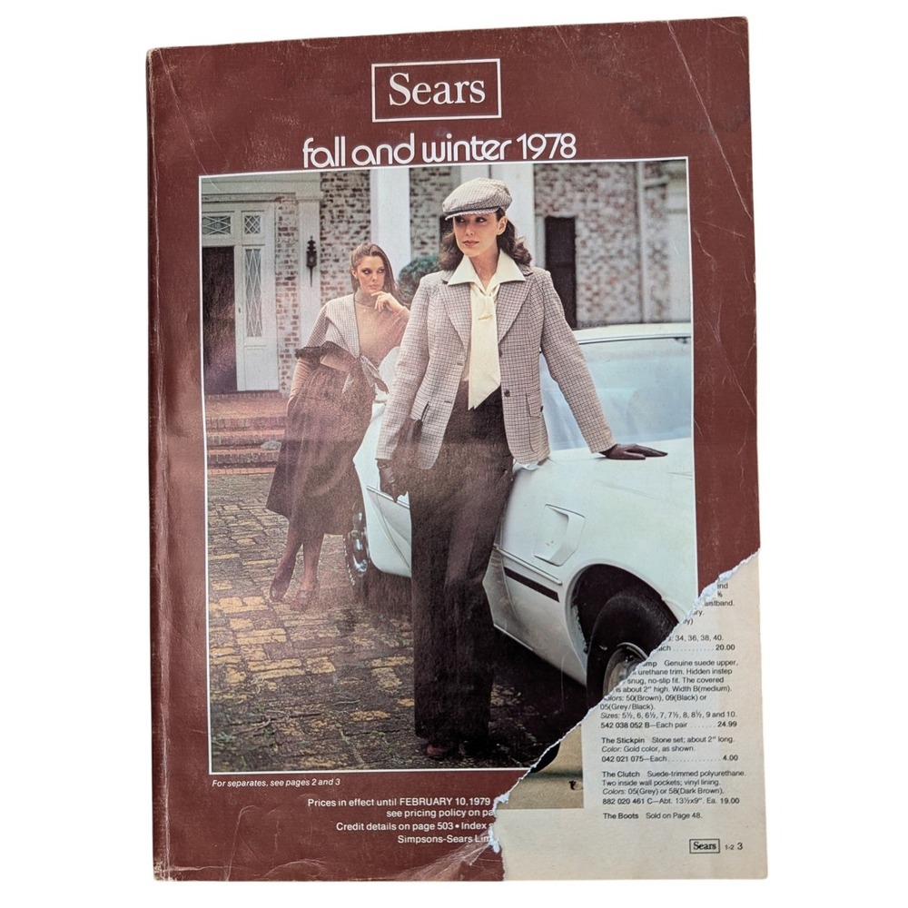 Vintage Sears Fall and Winter 1978 Catalog Simpsons-Sears Toronto 70s Fashion